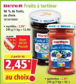 Norma Beyer fruits à tartiner myrtilles offre