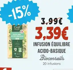 Naturalia Bioconseils infusion équilibre acido-basique offre