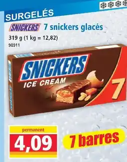 Norma 7 snickers glacés offre