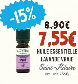 Naturalia Saint-hilaire huile essentielle lavande vraie offre
