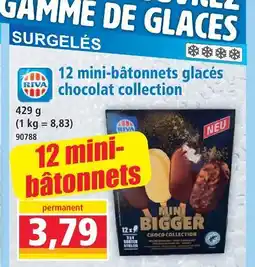 Norma Riva 12 mini-bâtonnets glacés chocolat collection offre