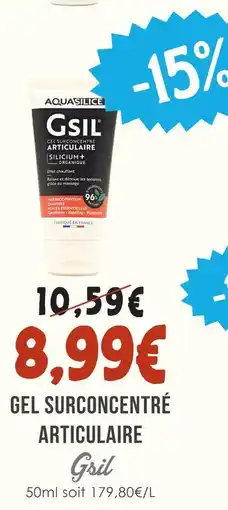Naturalia Gsil gel surconcentré articulaire offre