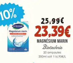 Naturalia Biotechnie magnésium marin offre