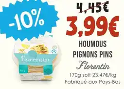 Naturalia Florentin houmous pignons pins offre