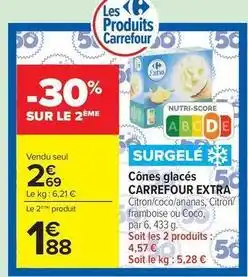 Carrefour Drive Carrefour - cônes glacés extra offre