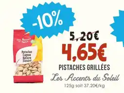 Naturalia Les accents du soleil pistaches grillées offre