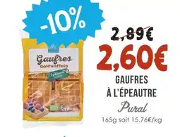 Naturalia Pural gaufres à l'épeautre offre