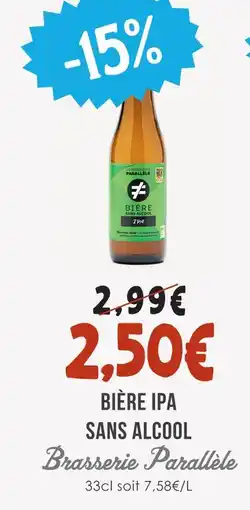 Naturalia Brasserie parallèle bière ipa sans alcool offre