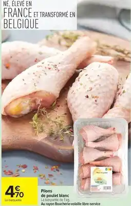 Carrefour Drive Pilons de poulet blanc offre