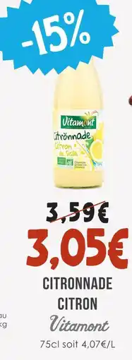 Naturalia Vitamont citronnade citron offre