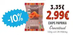 Naturalia Croustisud chips paprika offre