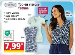 Norma Ellenor top en viscose femme offre