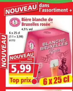 Norma Bruxelles rosee bière blanche offre