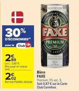 Carrefour Drive Carrefour - bière offre