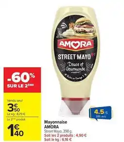 Carrefour Drive Amora - mayonnaise offre