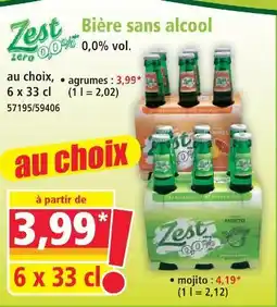 Norma Zest bière sans alcool agrumes offre