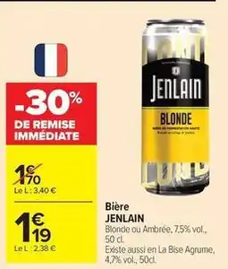 Carrefour Drive Jenlain - bière offre