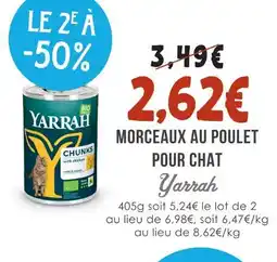 Naturalia Yarrah morceaux au poulet pour chat offre