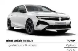Opel Astra - blanc arktis opaque offre