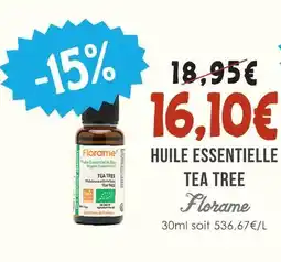Naturalia Florame huile essentielle tea tree offre