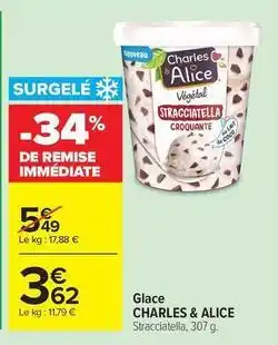 Carrefour Drive Charles & alice - glace offre