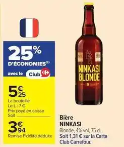 Carrefour Drive Ninkasi - bière offre