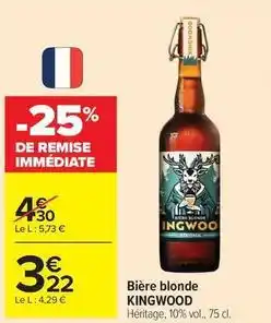 Carrefour Drive Bière blonde offre