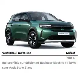 Opel Vert khaki métallisé offre