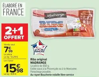 Madrange - ribs original