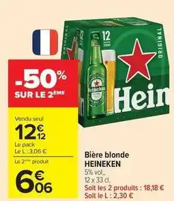 Carrefour Drive Heineken - bière blonde offre