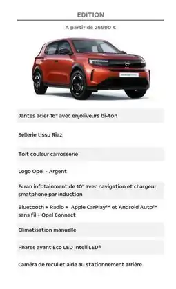 Opel Opel - edition offre