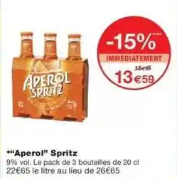 Monop' Aperol - spritz offre