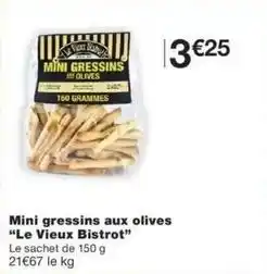 Monop' Mini gressins aux olives offre