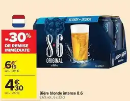Carrefour Drive 8.6 - bière blonde intense offre