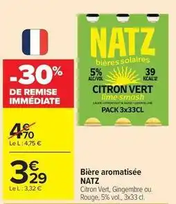 Carrefour Drive Bière aromatisée offre