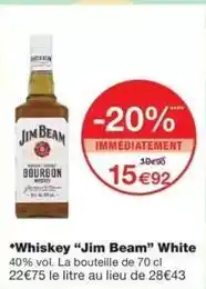 Monop' Jim beam - whiskey offre
