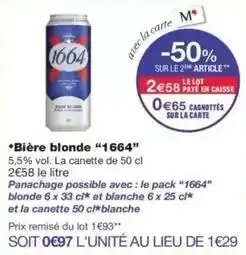 Monop' 1664 - bière blonde offre