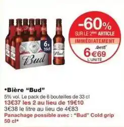 Monop' Bud - bière offre