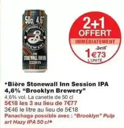Monop' Brooklyn - bière stonewall inn session ipa 4,6% offre
