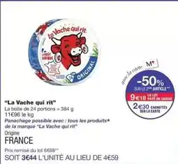 Monop' Tous - la vache qui rit offre