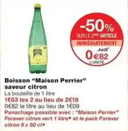 Monop' Perrier - boisson offre