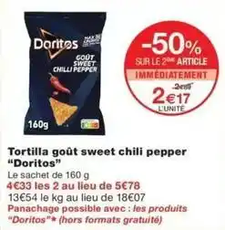 Monop' Doritos - tortilla goût sweet chili pepper offre