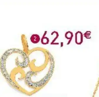 E.Leclerc Bijoux Pendentif Laque Pailletée or Jaune offre