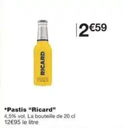 Monop' Ricard - pastis offre