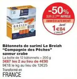 Monop' Saint malo - bâtonnets de surimi offre