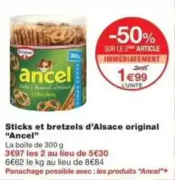 Monop' Ancel - sticks et bretzels d'alsace original offre