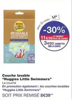 Monop' Huggies - couche lavable little swimmers offre