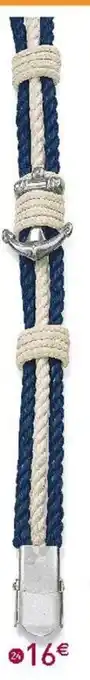 E.Leclerc Bijoux Bracelet En Acier Et Cordon 21cm offre