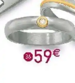 E.Leclerc Bijoux Bague En Acier Et Diamant offre