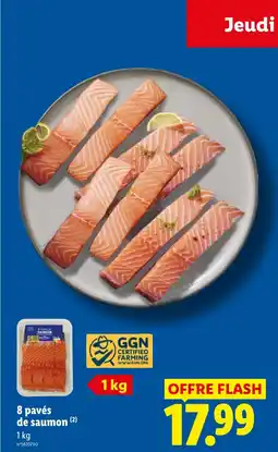 Lidl 8 pavés de saumon offre